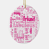 Fabulous Synonym BESTE FREUNDIN Ornament (Rechts)