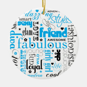 Fabulous Synonym BESTE FREUNDIN Ornament