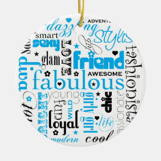 Fabulous Synonym BESTE FREUNDIN Ornament