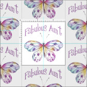 Fabulous Tante Butterfly Geschenkideen Stoff (Kachel)