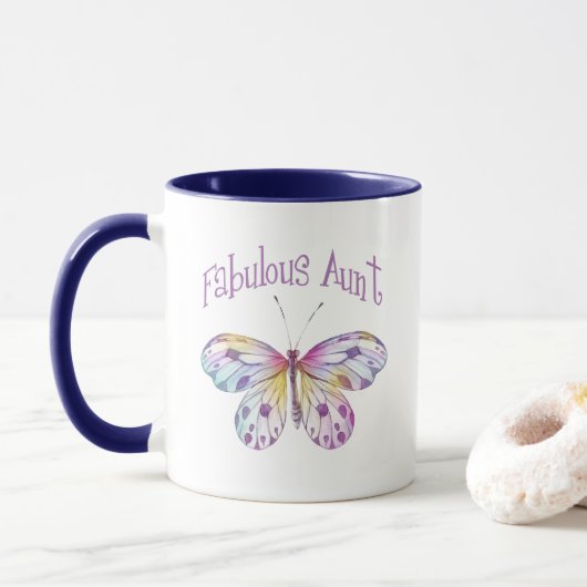 Fabulous Tante Butterfly Geschenkideen Tasse (Mit Donut)