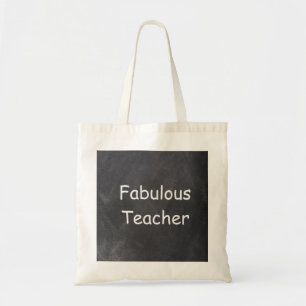 Fabulous Teacher Chalkboard Design Geschenk Tragetasche