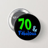 Fabulous Tropical Birthday Button (Vorne & Hinten)