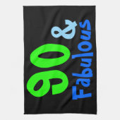 Fabulous Tropical Birthday Küchentuch (Vertikal)