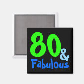 Fabulous Tropical Birthday Magnet (Vorderseite/Rückseite)