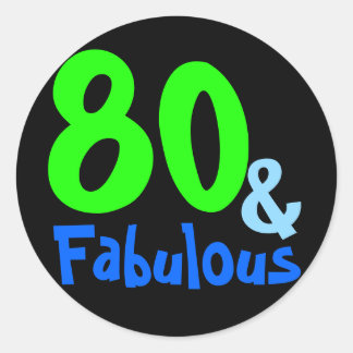 Fabulous Tropical Birthday Runder Aufkleber