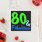 Fabulous Tropical Birthday Serviette (Beispiel)