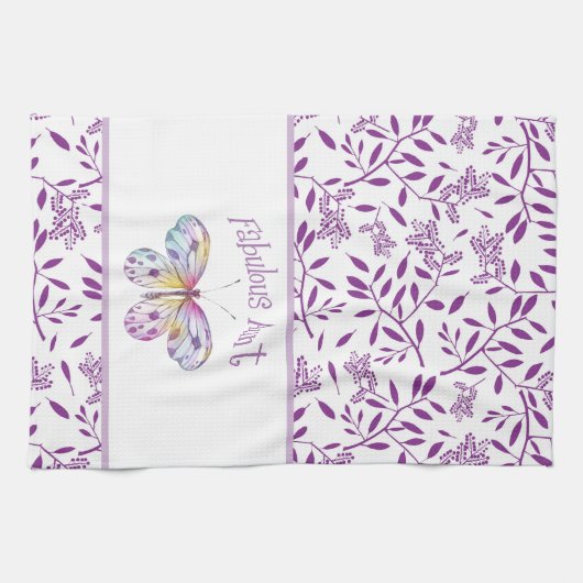 Fabulous Tunt Butterfly Pastel Geschirrtuch (Horizontal)