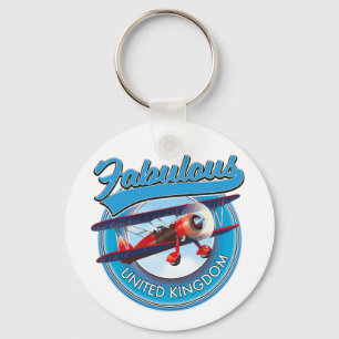 Fabulous United Kingdom travel patch. Car Magnet Schlüsselanhänger