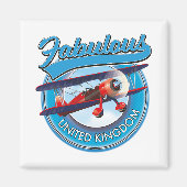 Fabulous United Kingdom travel patch. Magnet (Vorne)