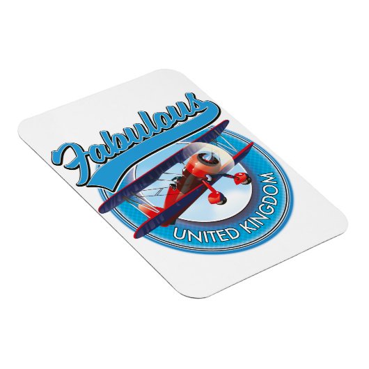 Fabulous United Kingdom travel patch. Magnet (Rechte Seite)