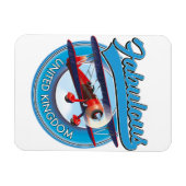 Fabulous United Kingdom travel patch. Magnet (Horizontal)