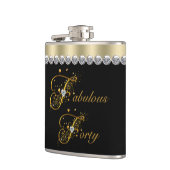 Fabulous vierty Birthday Flachmann (Links)