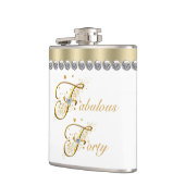 Fabulous vierty Birthday Flachmann (Links)