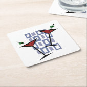 Fabulous Vintag Style Martini Rechteckiger Pappuntersetzer (angewinkelt)