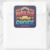 Fabulous von Choice LGBT Aufkleber (Tasche)