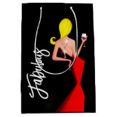Fabulous "Wine Diva" Geschenktasche Mittlere Geschenktüte (Vorderseite)