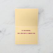 Fabulous Wow Birthday Quilt Vintage Karte (Innenseite)