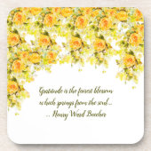 Fabulous Yellow Roses Getränkeuntersetzer (Vorderseite)