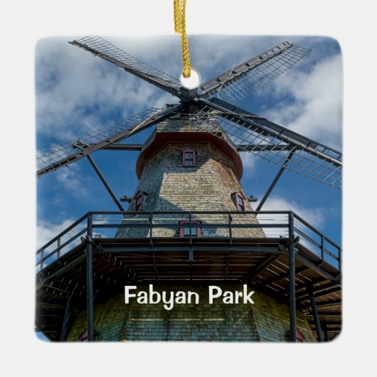 Fabyan Park Dutch Windmill Keramikornament (Vorderseite)