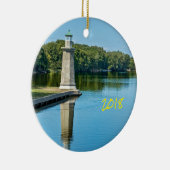 Fabyan Windmill & The Fox River, Genf Keramik Ornament (Rechts)