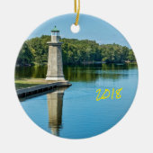 Fabyan Windmill & The Fox River, Genf Keramik Ornament (Vorne)