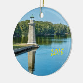 Fabyan Windmill & The Fox River, Genf Keramik Ornament (Links)