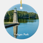 Fabyan Windmill und Fox River 2 Keramikornament (Hinten)