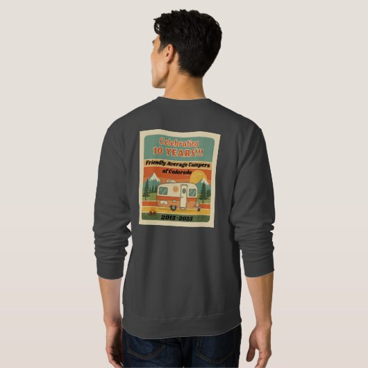 FAC 10 Jahre graues Sweatshirt (Schwarz voll)