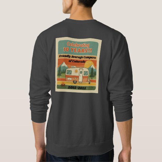 FAC 10 Jahre graues Sweatshirt (Rückseite)