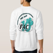 FAC 10 Jahre - weißes Sweatshirt (Rückseite)