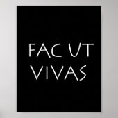 Fac ut vivas poster (Vorne)