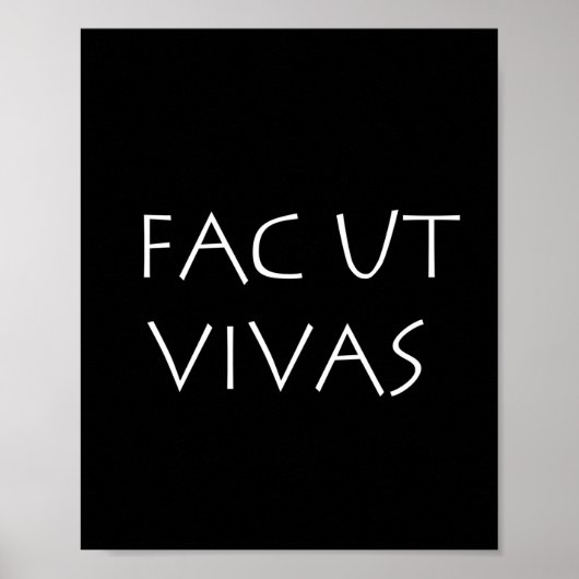 Fac ut vivas poster (Vorne)