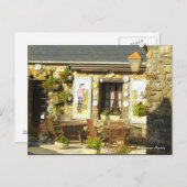 Façade crêperie BRETAGNE FRANKREICH Postkarte (Vorne/Hinten)