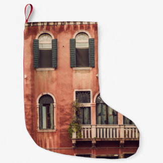 Facade of a typical old house in Venice,  Italy,   Kleiner Weihnachtsstrumpf
