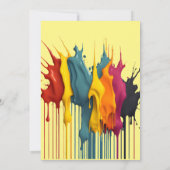 Facainting Girls Geburtstagsparty Einladung (Rückseite)