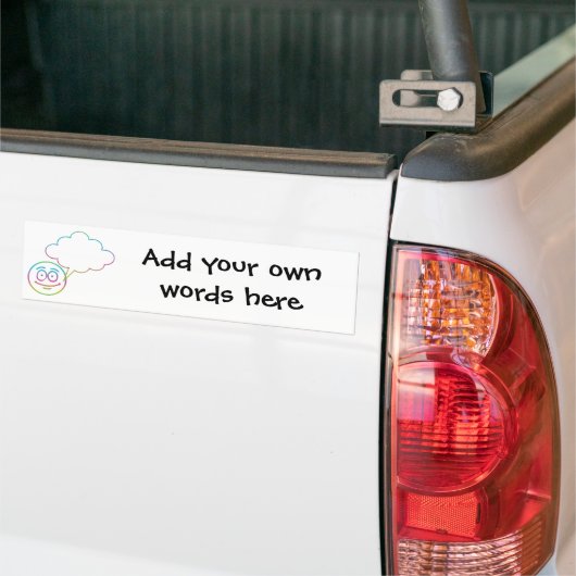 Face #1 mit Sprechblase Autoaufkleber (Auf Lkw)