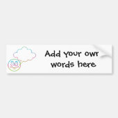 Face #1 mit Sprechblase Autoaufkleber (Vorne)