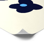 Face 2 Face Boho Abstrakt Poster (Ecke)