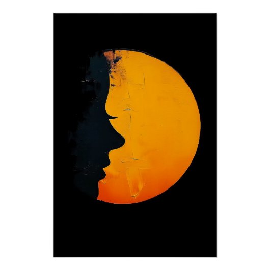 Face and Moon Poster (Vorderseite)