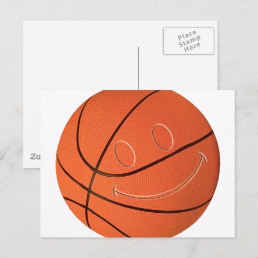 FACE BASKETBALL POSTKARTE (Vorne/Hinten)