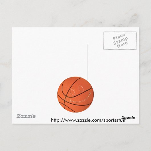 FACE BASKETBALL POSTKARTE (Rückseite)