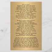 FACE BEHANDLUNGEN Schönheitssalon Flyer (Hinten)