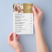 FACE BEHANDLUNGEN Schönheitssalon Flyer (Handgriff)