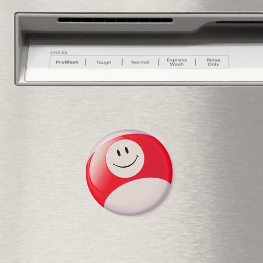 Face Billiards Ball Magnet (In Situ (Geschirrspüler))