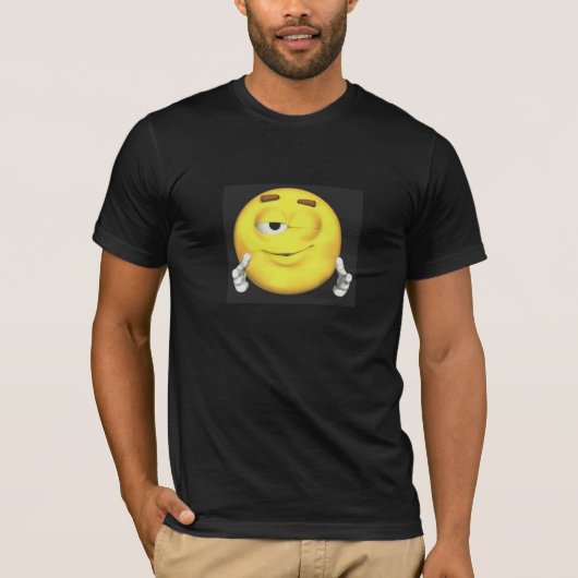 Face Black T Shirt (Vorderseite)
