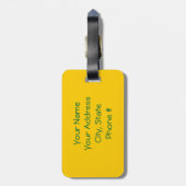 Face Daisy Luggage Tag Gepäckanhänger (Rückseite vertikal)