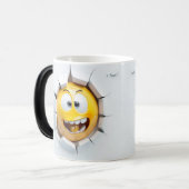 Face Emoticon Break Through Verwandlungstasse (Vorderseite Links)