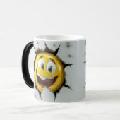 Face Emoticon Break Through Verwandlungstasse (Vorderseite Links)