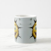 Face Emoticon Break Through Verwandlungstasse (Mittel)